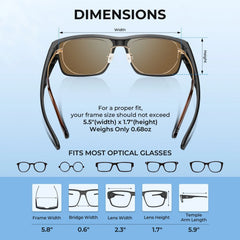 KastKing Molino Fit-Over Polarized Sunglasses