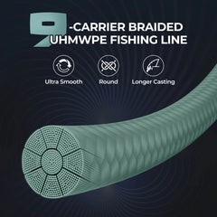 KastKing Hammer Alpha 9 UHMWPE 300Yds Braided Fishing Line