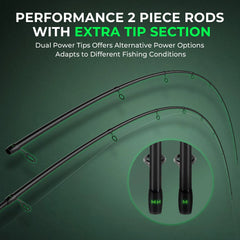 KastKing Zephyr Dual-Tip Spinning Rod