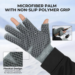 KastKing Bully Wooly Fingerless Wool Fishing Gloves
